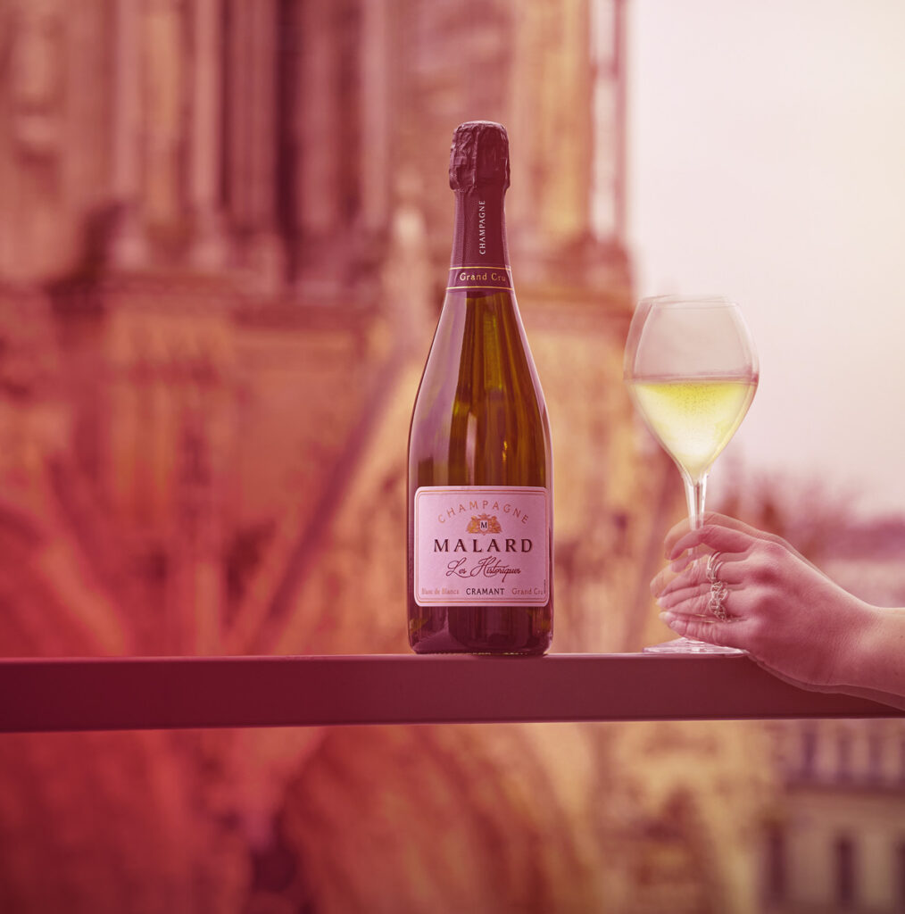 Stratégie réseaux sociaux pour Champagne Malard réalisée par Ampelios