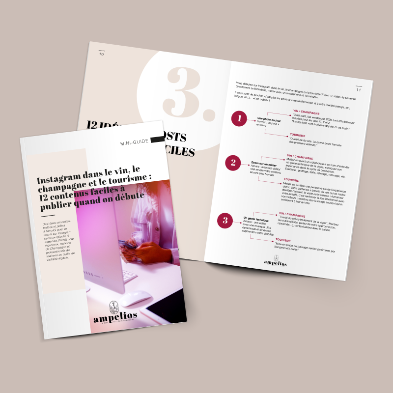 Guide Ampelios pour créer et publier des contenus Instagram efficaces dans le vin, le champagne et le tourisme