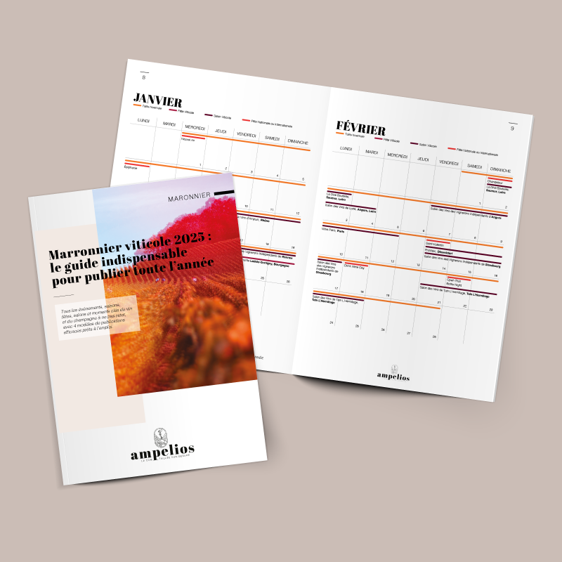 Guide Ampelios pour aider les domaines viticoles et maisons de champagne à planifier leurs publications tout au long de l’année 2025