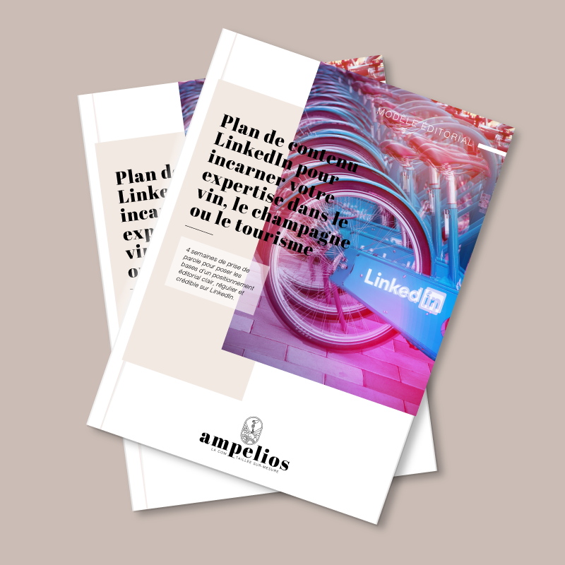 Guide Ampelios pour structurer un plan de contenu LinkedIn efficace dans le vin, le champagne et le tourisme