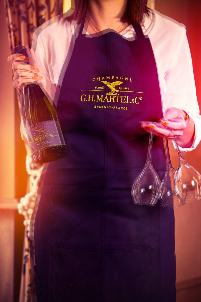 prise de vue dégustation champagne à Reims