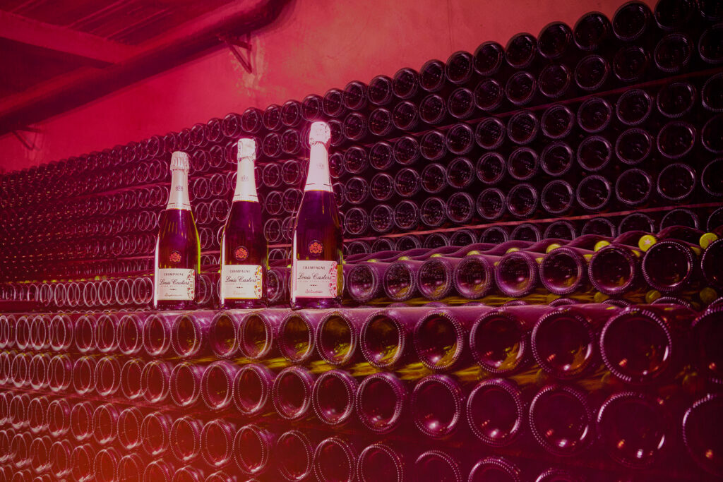 création de contenus pour champagne Louis Casters